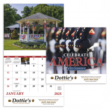 Celebrate America Wall Calendar - Stapled